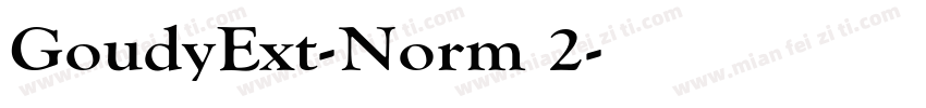 GoudyExt-Norm 2字体转换